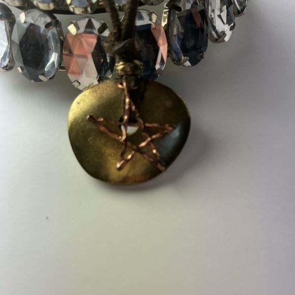 Copper & suede necklace - Picture 3 of 3